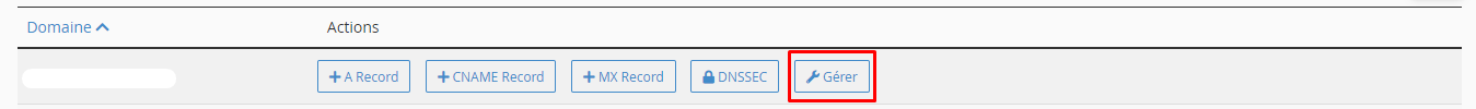 gérer zone dns cpanel