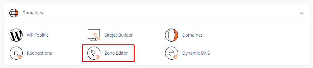 zone editor cpanel dns